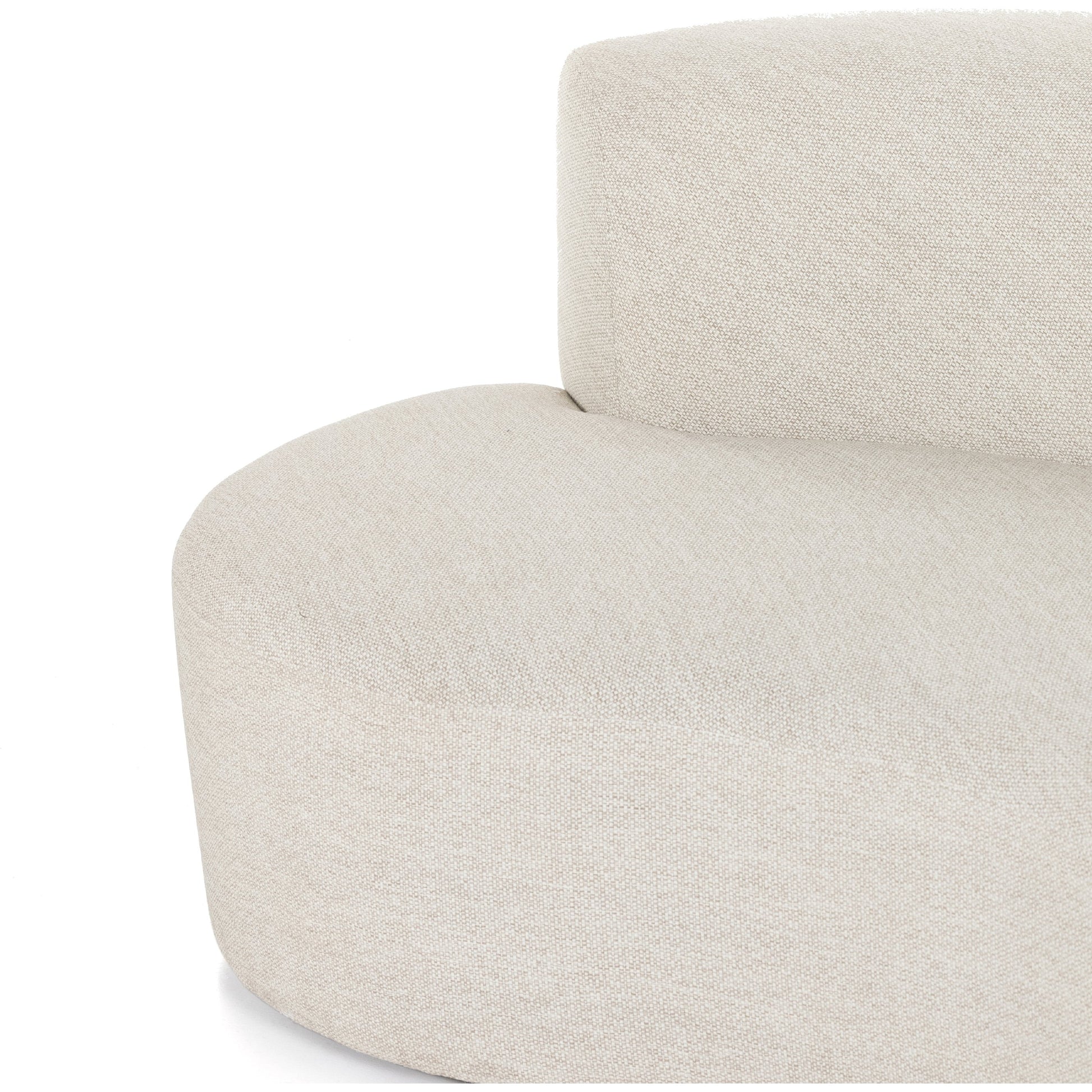 Opal Outdoor 2-Piece Sectional by Four Hands. Made from 100% olefin, 91% polyurethane foam pad, 9% polyester fiber batting, aluminum in a modern style.