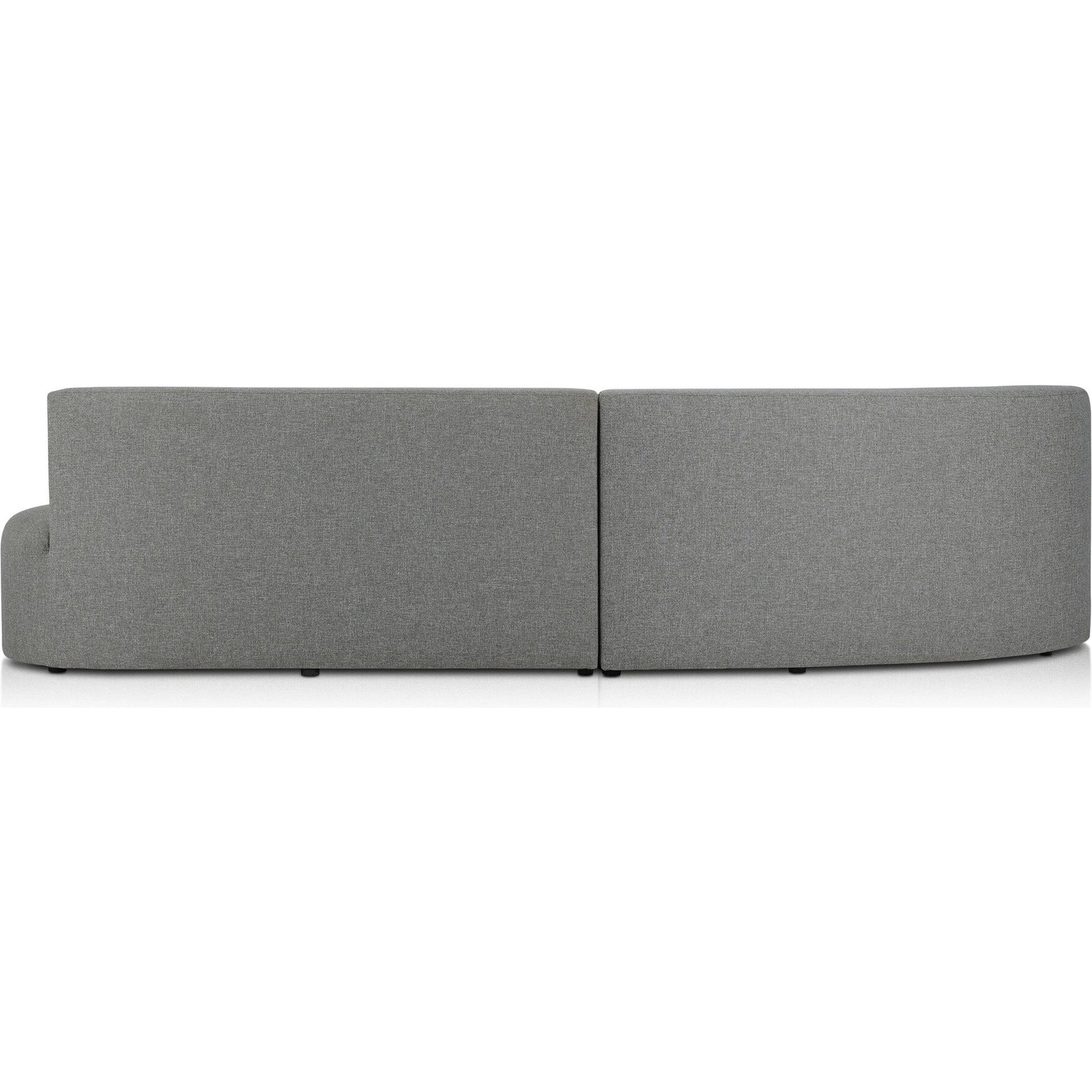 Opal Outdoor 2-Piece Sectional by Four Hands. Made from 100% olefin, 91% polyurethane foam pad, 9% polyester fiber batting, aluminum in a modern style.