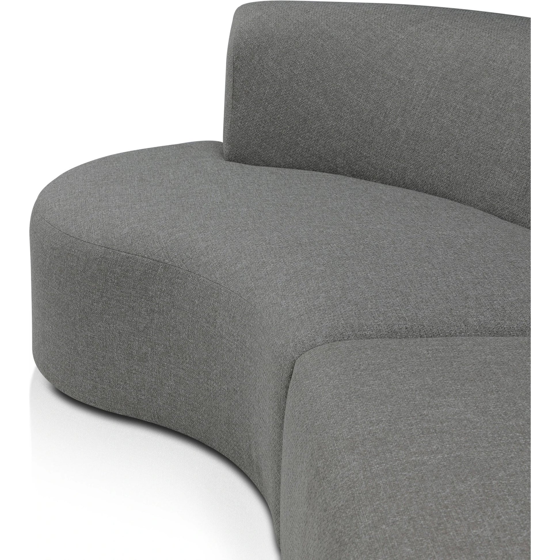 Opal Outdoor 2-Piece Sectional by Four Hands. Made from 100% olefin, 91% polyurethane foam pad, 9% polyester fiber batting, aluminum in a modern style.