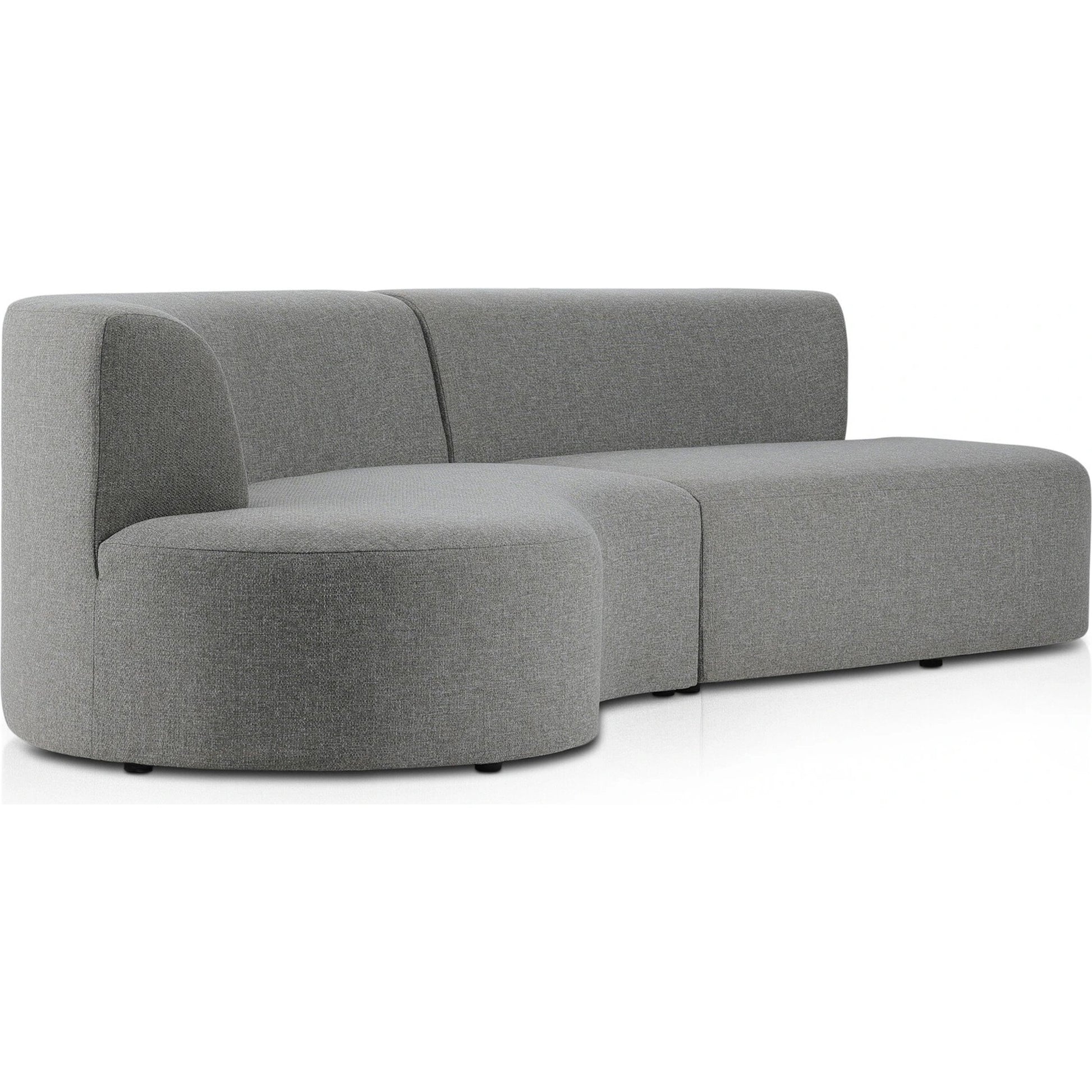 Opal Outdoor 2-Piece Sectional by Four Hands. Made from 100% olefin, 91% polyurethane foam pad, 9% polyester fiber batting, aluminum in a modern style.
