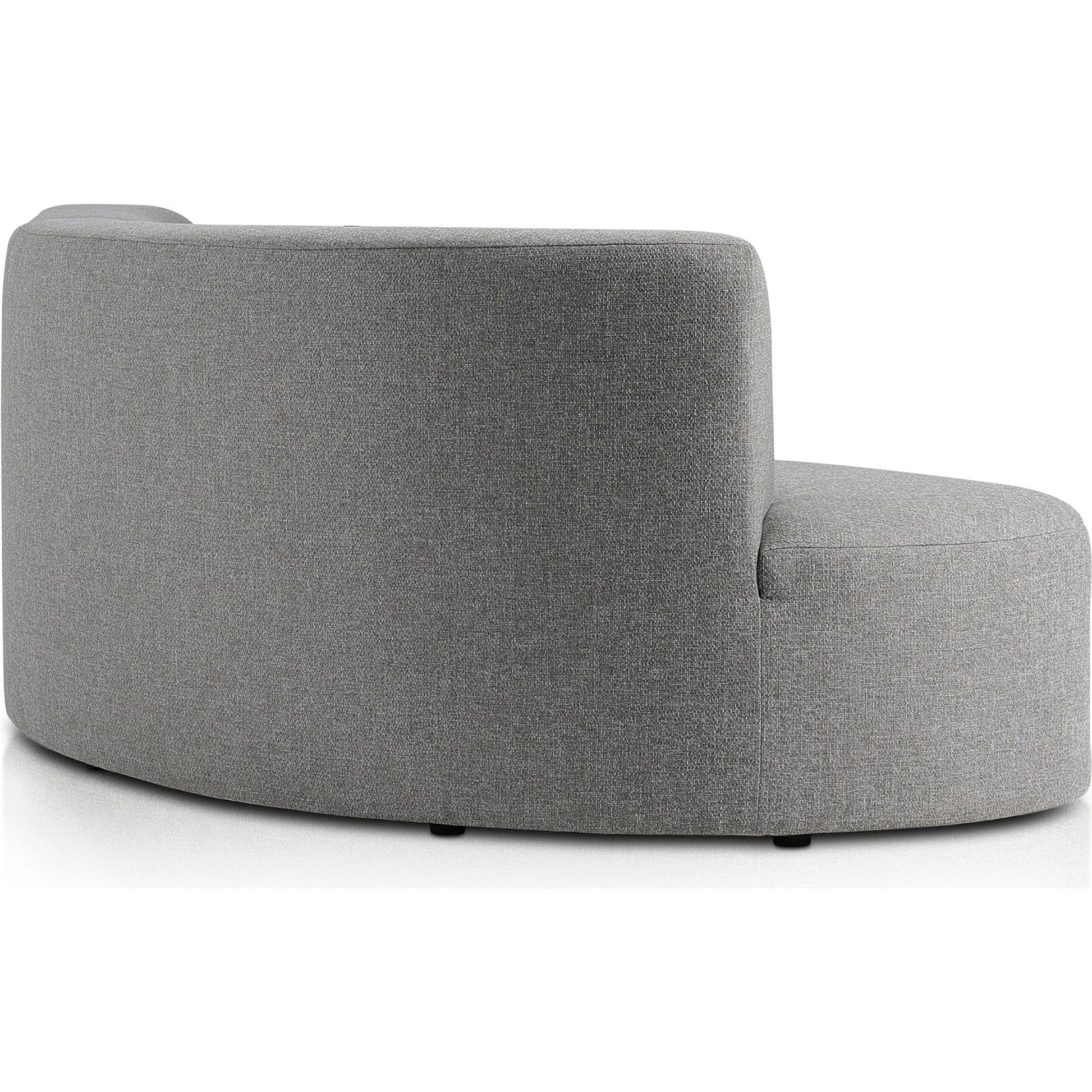 Opal Outdoor 2-Piece Sectional by Four Hands. Made from 100% olefin, 91% polyurethane foam pad, 9% polyester fiber batting, aluminum in a modern style.