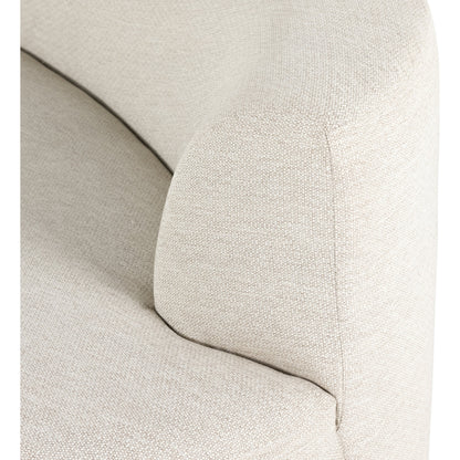 Opal Outdoor 2-Piece Sectional by Four Hands. Made from 100% olefin, 91% polyurethane foam pad, 9% polyester fiber batting, aluminum in a modern style.