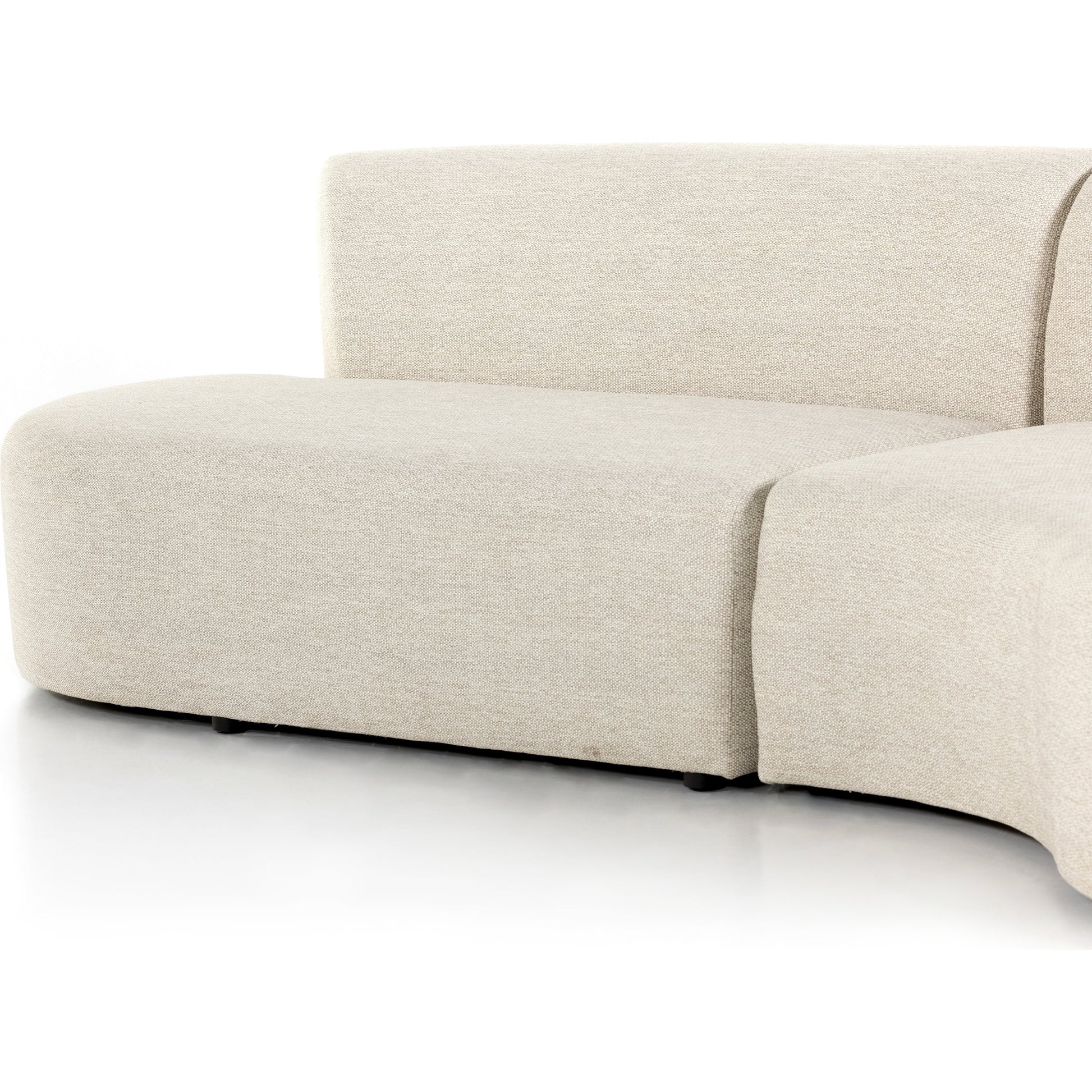 Opal Outdoor 2-Piece Sectional by Four Hands. Made from 100% olefin, 91% polyurethane foam pad, 9% polyester fiber batting, aluminum in a modern style.