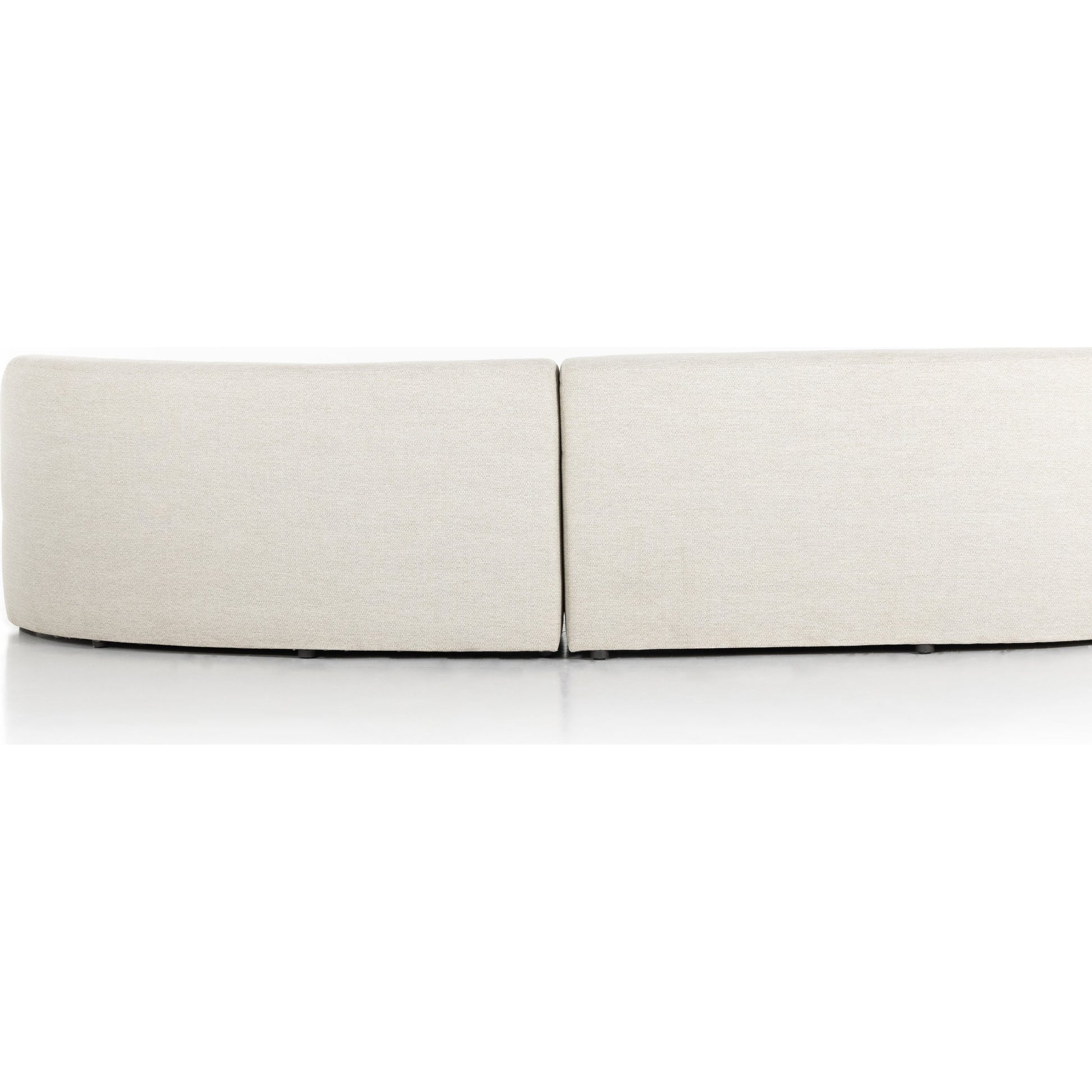 Opal Outdoor 2-Piece Sectional by Four Hands. Made from 100% olefin, 91% polyurethane foam pad, 9% polyester fiber batting, aluminum in a modern style.