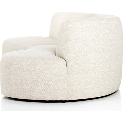 Opal Outdoor 2-Piece Sectional by Four Hands. Made from 100% olefin, 91% polyurethane foam pad, 9% polyester fiber batting, aluminum in a modern style.