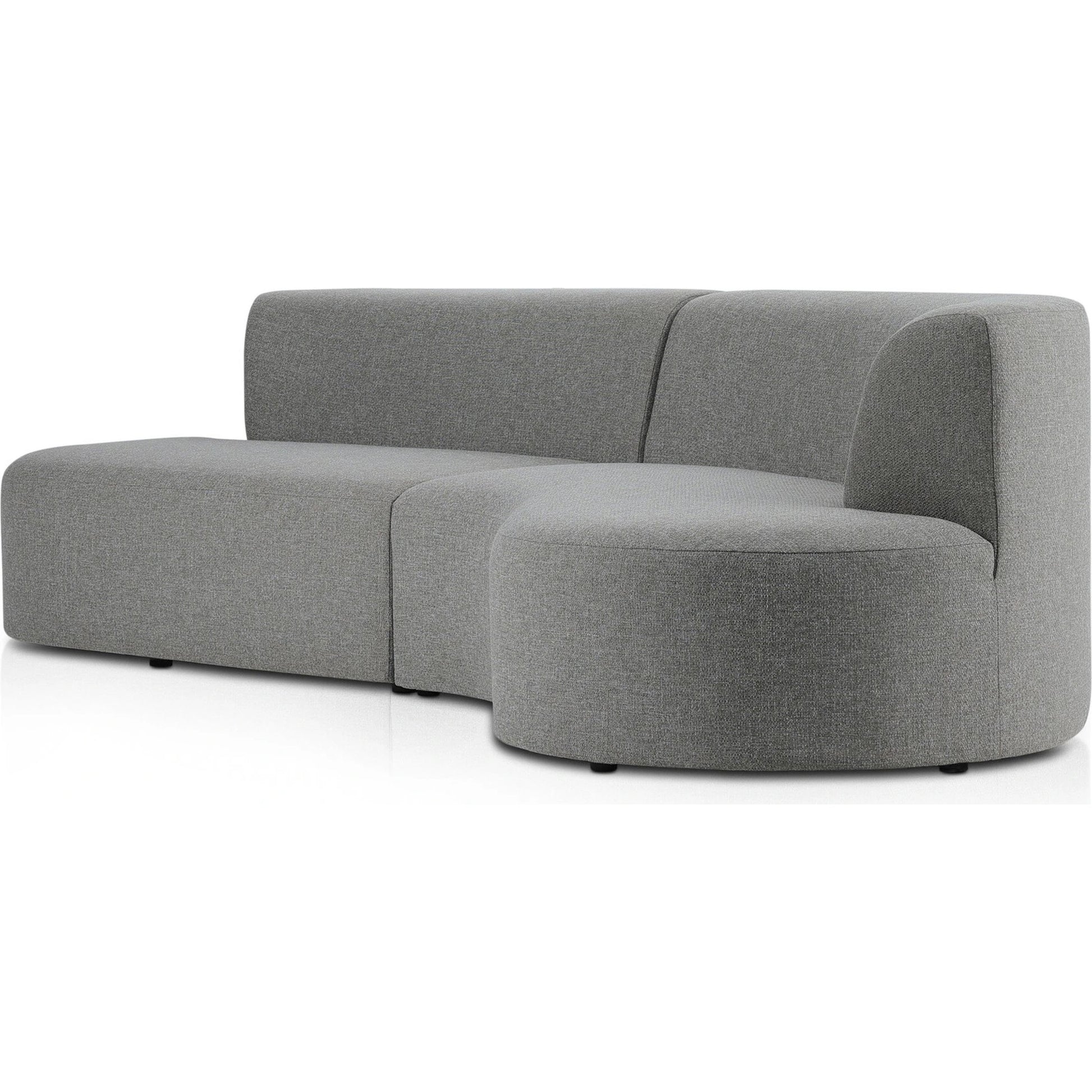 Opal Outdoor 2-Piece Sectional by Four Hands. Made from 100% olefin, 91% polyurethane foam pad, 9% polyester fiber batting, aluminum in a modern style.