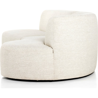 Opal Outdoor 2-Piece Sectional by Four Hands. Made from 100% olefin, 91% polyurethane foam pad, 9% polyester fiber batting, aluminum in a modern style.