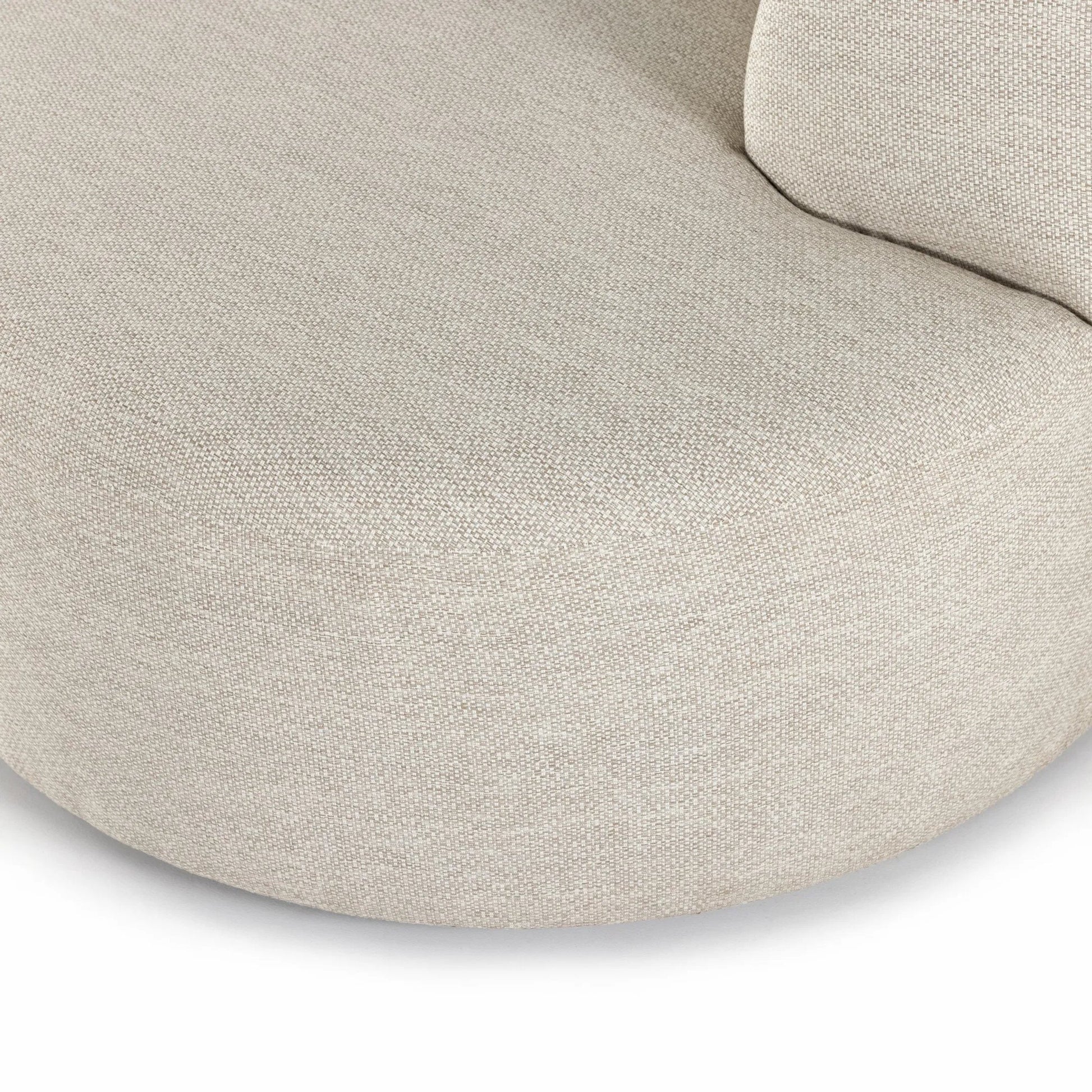 Opal Outdoor 2-Piece Sectional by Four Hands. Made from 100% olefin, 91% polyurethane foam pad, 9% polyester fiber batting, aluminum in a modern style.