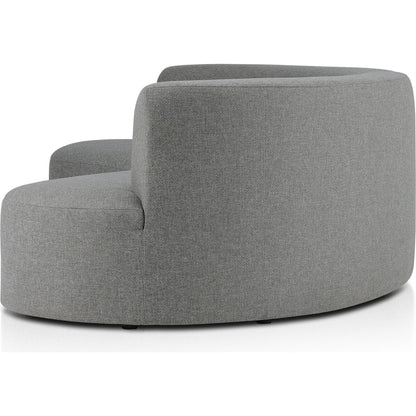 Opal Outdoor 2-Piece Sectional by Four Hands. Made from 100% olefin, 91% polyurethane foam pad, 9% polyester fiber batting, aluminum in a modern style.