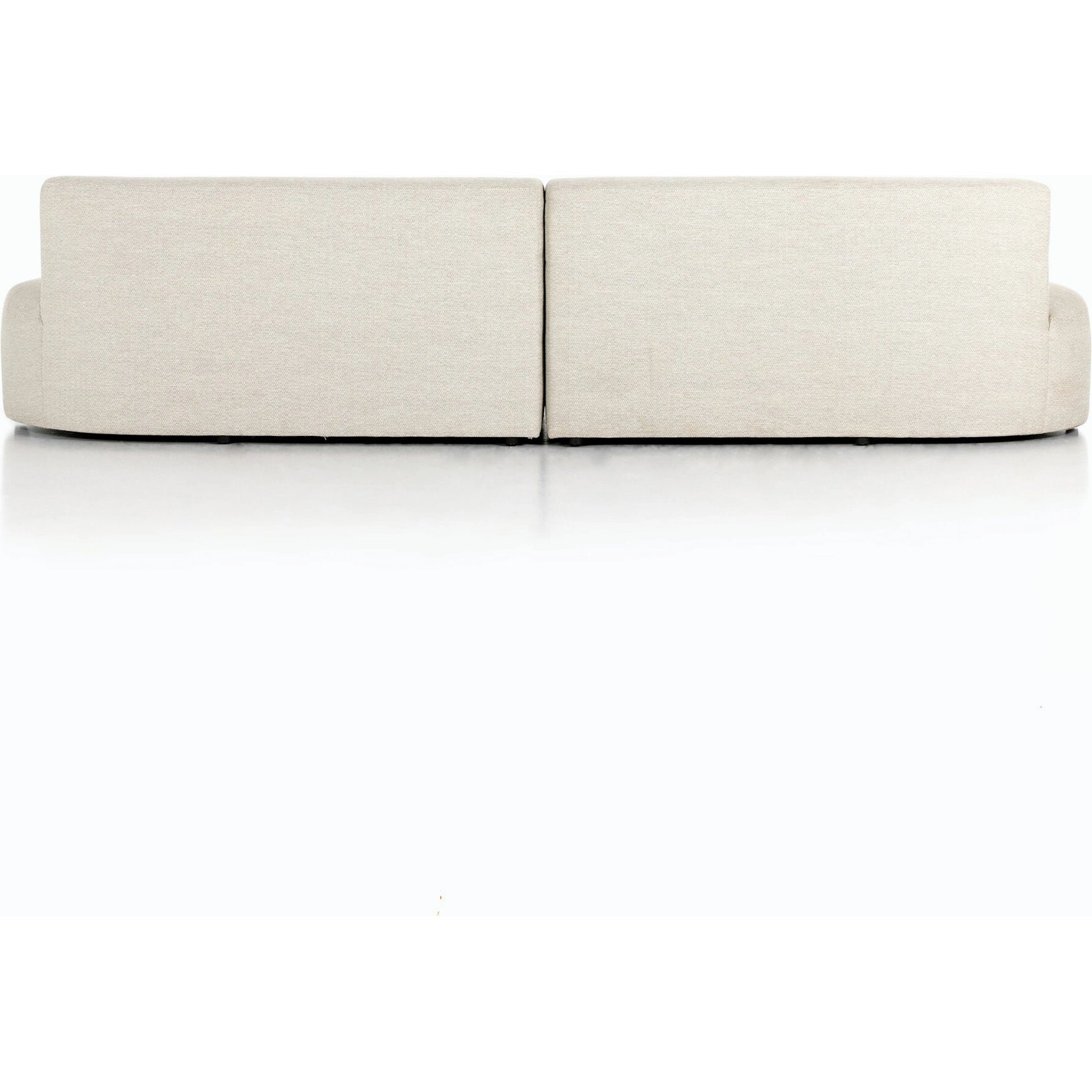 Opal Outdoor 2-Piece Sectional by Four Hands. Made from 100% olefin, 91% polyurethane foam pad, 9% polyester fiber batting, aluminum in a modern style.