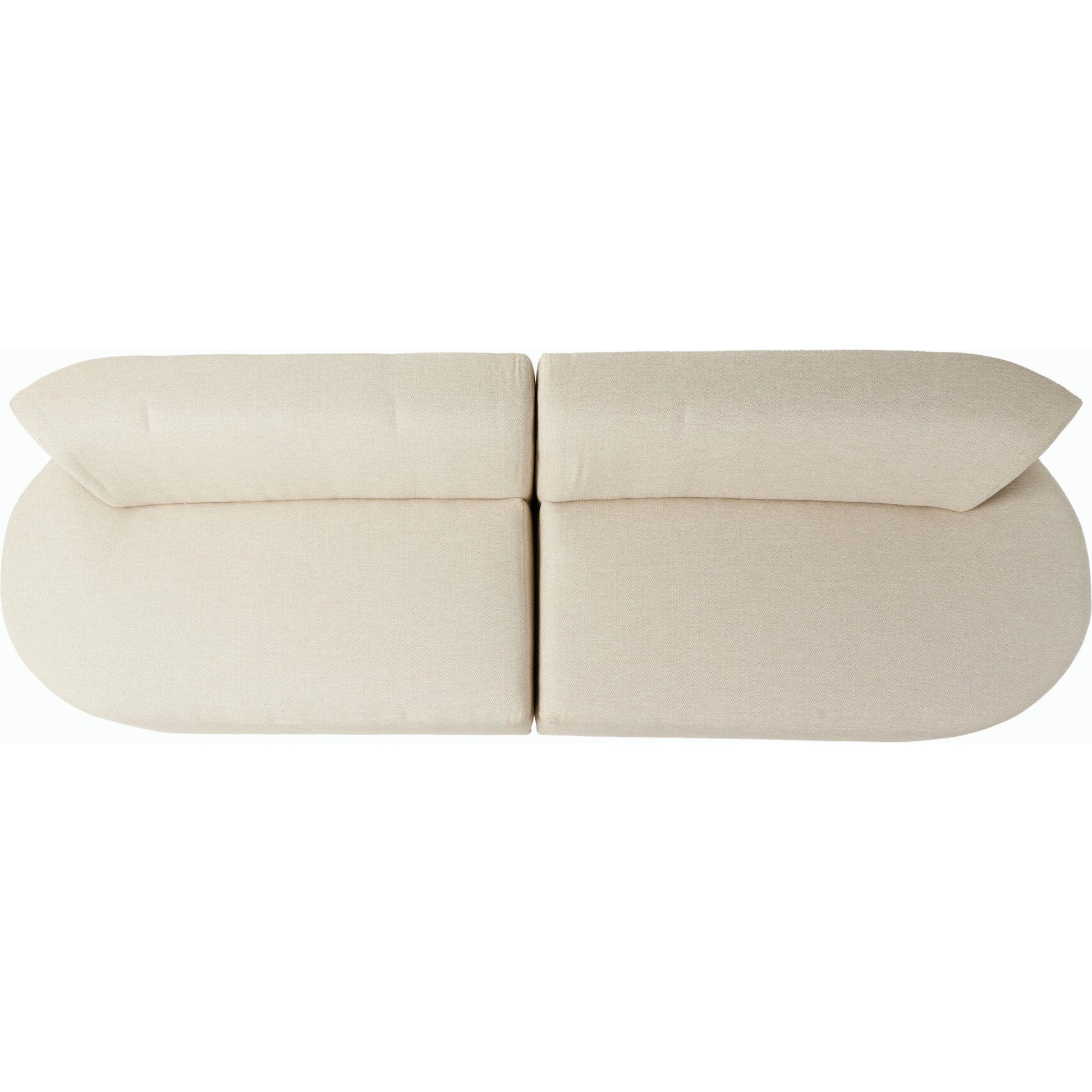 Opal Outdoor 2-Piece Sectional by Four Hands. Made from 100% olefin, 91% polyurethane foam pad, 9% polyester fiber batting, aluminum in a modern style.