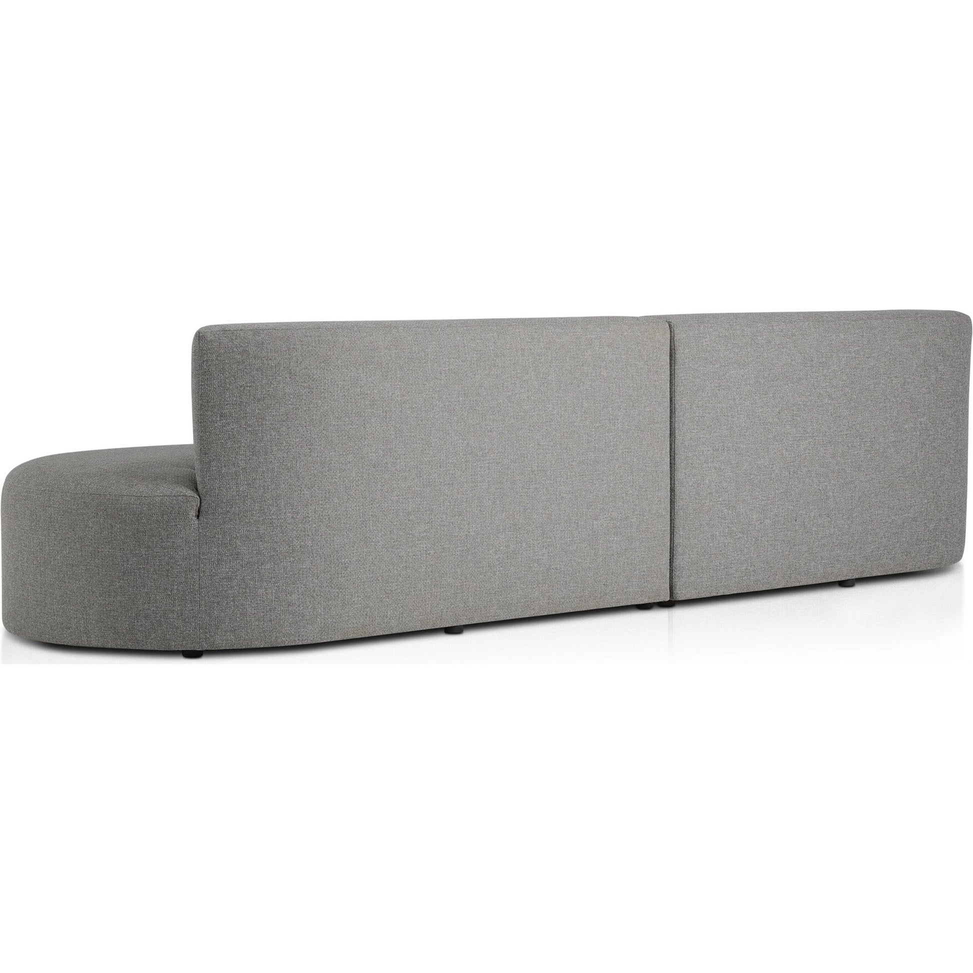 Opal Outdoor 2-Piece Sectional by Four Hands. Made from 100% olefin, 91% polyurethane foam pad, 9% polyester fiber batting, aluminum in a modern style.