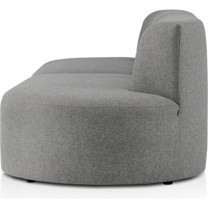 Opal Outdoor 2-Piece Sectional by Four Hands. Made from 100% olefin, 91% polyurethane foam pad, 9% polyester fiber batting, aluminum in a modern style.