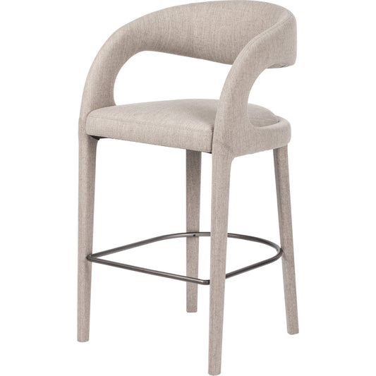 001 SI-1902440 | Primary Silo | Hawkins Bar Stool by Four Hands in gunmetal. Made from unique in a coastal style.