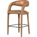 Hawkins Bar Stool by Four Hands in gunmetal. Made from unique in a coastal style.
