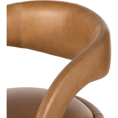 Hawkins Bar Stool by Four Hands in gunmetal. Made from unique in a coastal style.