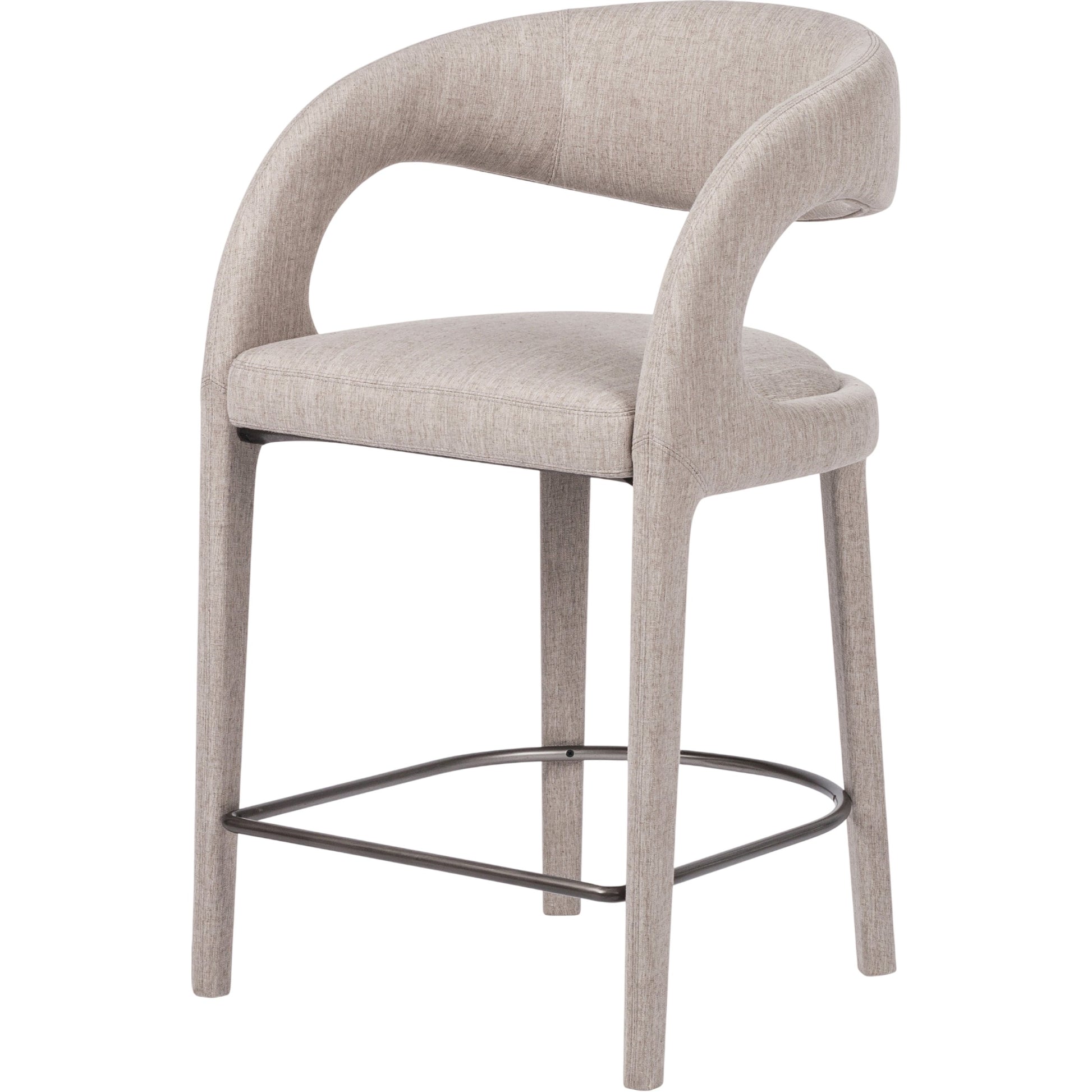Hawkins Counter Stool by Four Hands in gunmetal. Made from unique in a modern style.
