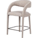 Hawkins Counter Stool by Four Hands in gunmetal. Made from unique in a modern style.