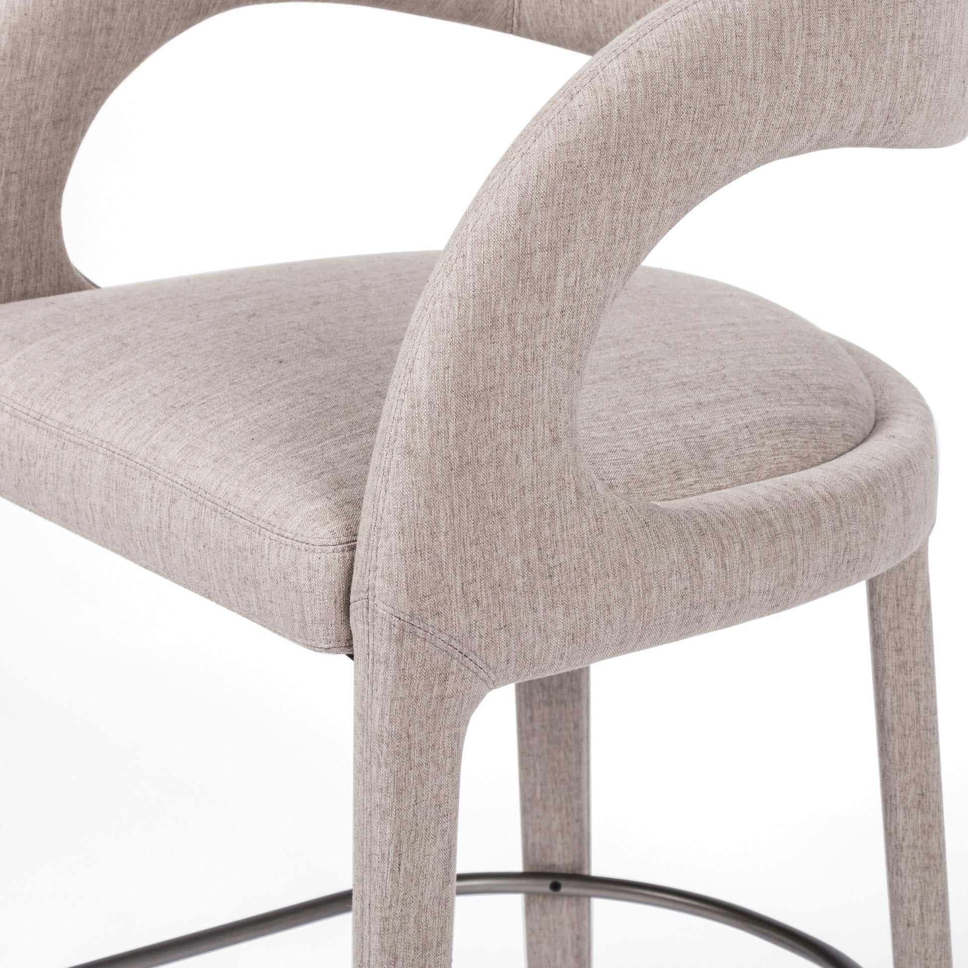 Hawkins Counter Stool by Four Hands in gunmetal. Made from unique in a modern style.