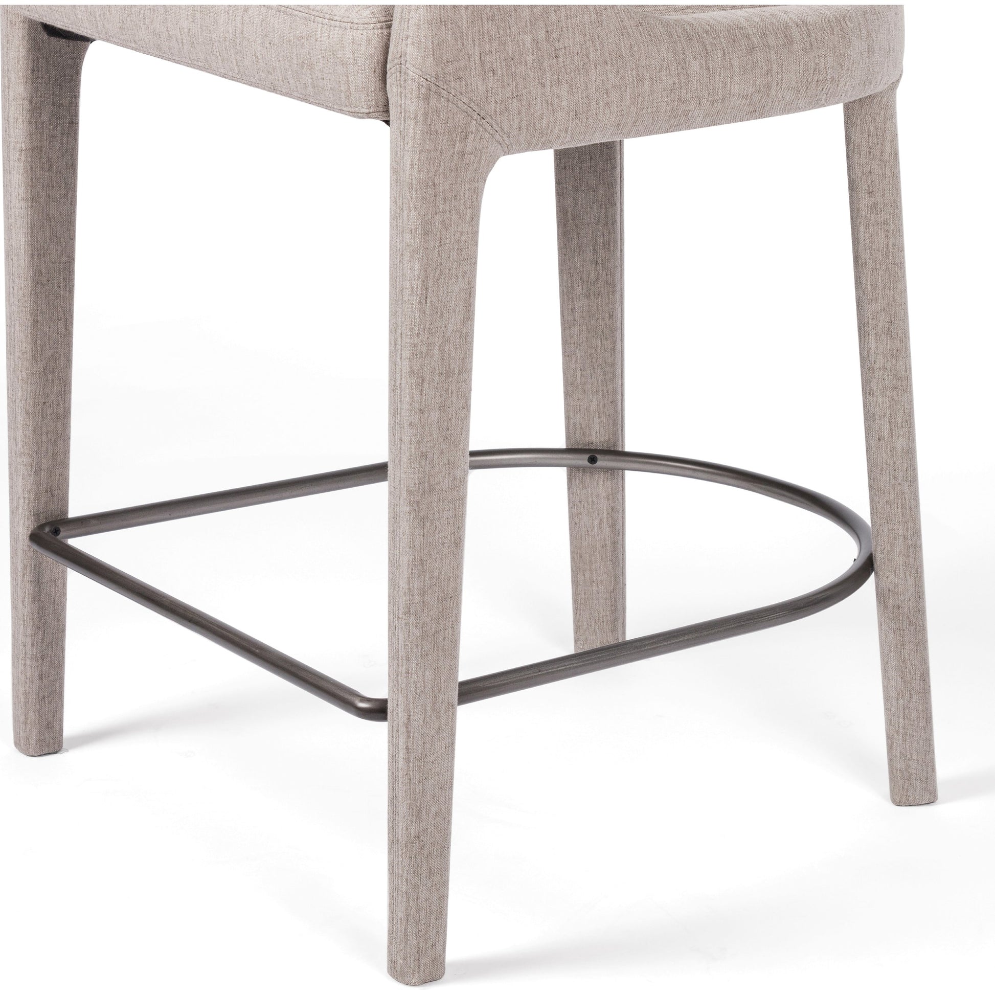 Hawkins Counter Stool by Four Hands in gunmetal. Made from unique in a modern style.