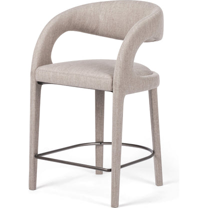 Hawkins Counter Stool by Four Hands in gunmetal. Made from unique in a modern style.