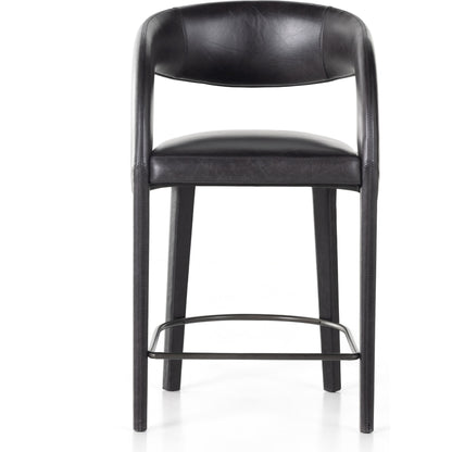 Hawkins Counter Stool by Four Hands in gunmetal. Made from unique in a modern style.