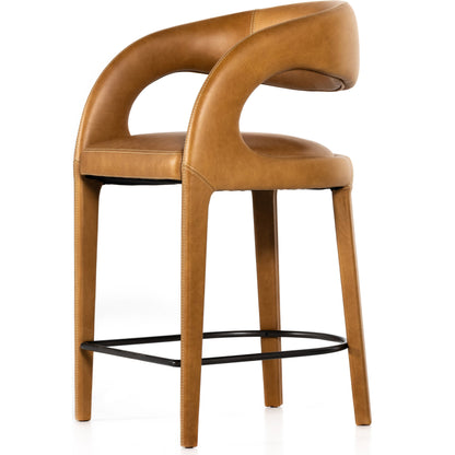 Hawkins Counter Stool by Four Hands in gunmetal. Made from unique in a modern style.