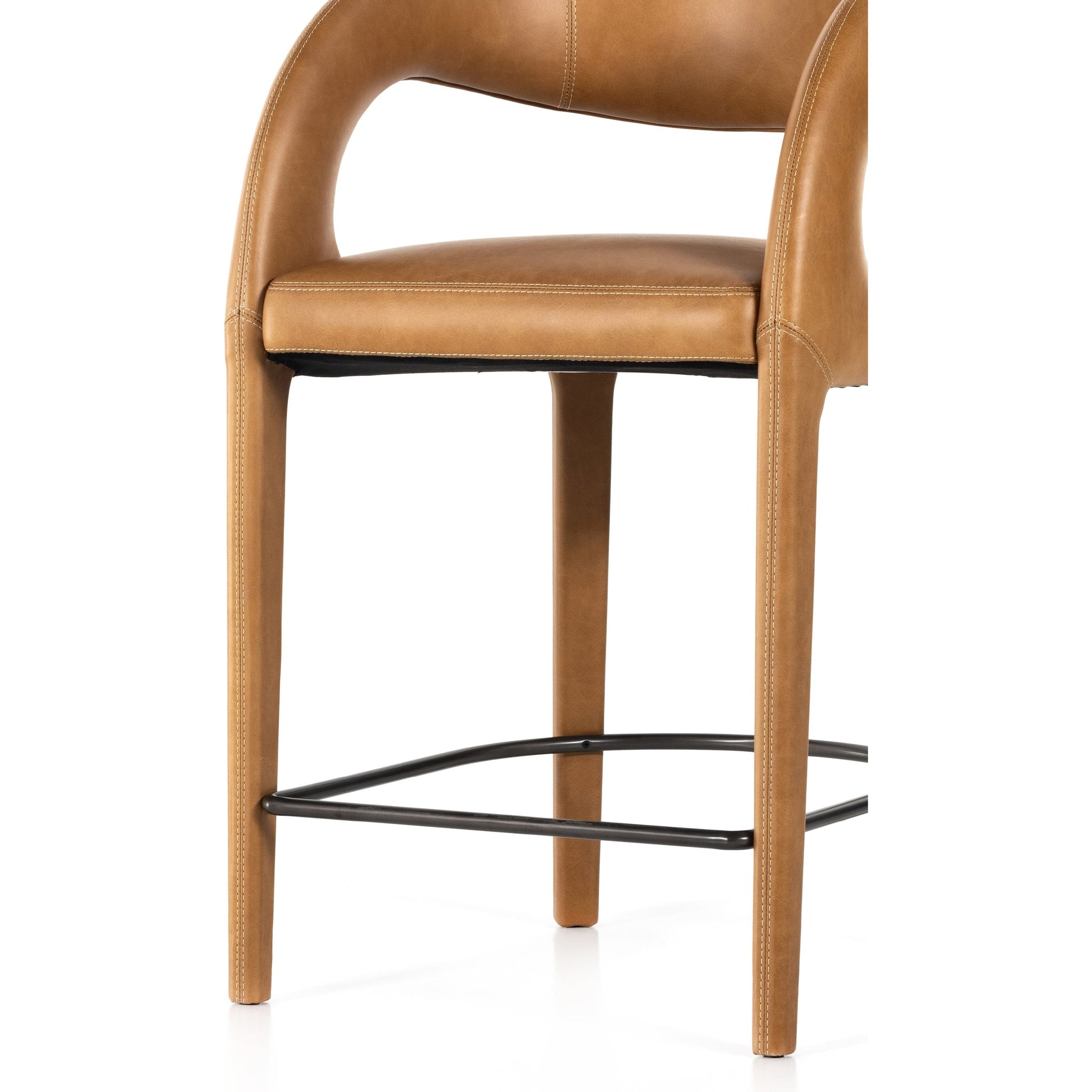 Hawkins Counter Stool by Four Hands in gunmetal. Made from unique in a modern style.