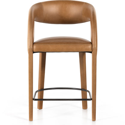 Hawkins Counter Stool by Four Hands in gunmetal. Made from unique in a modern style.