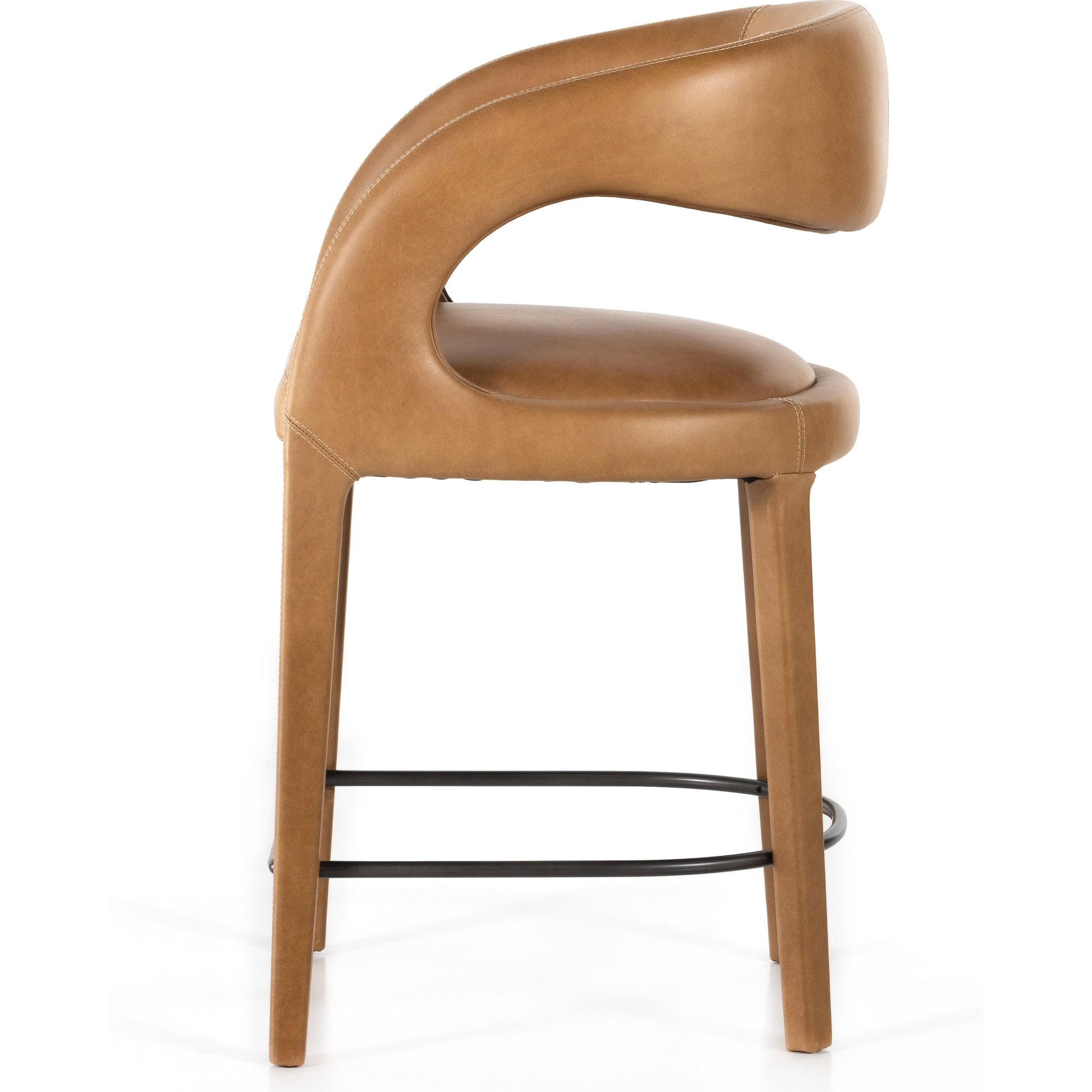 Hawkins Counter Stool by Four Hands in gunmetal. Made from unique in a modern style.