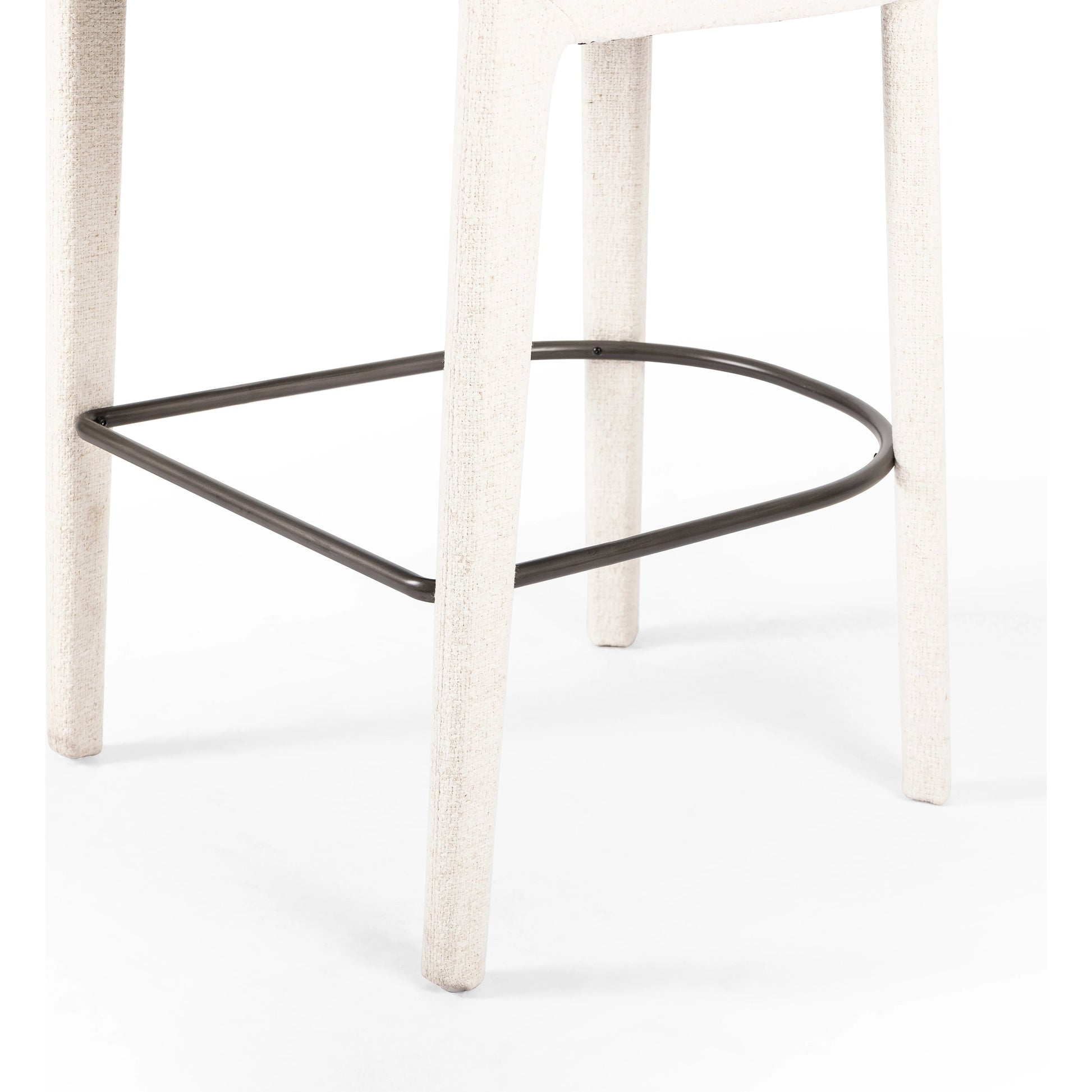 Hawkins Bar Stool by Four Hands in gunmetal. Made from unique in a coastal style.