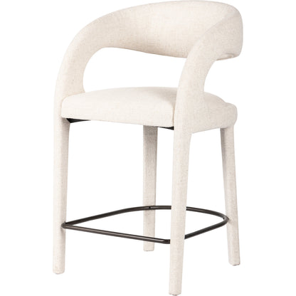 Hawkins Counter Stool by Four Hands in gunmetal. Made from unique in a modern style.