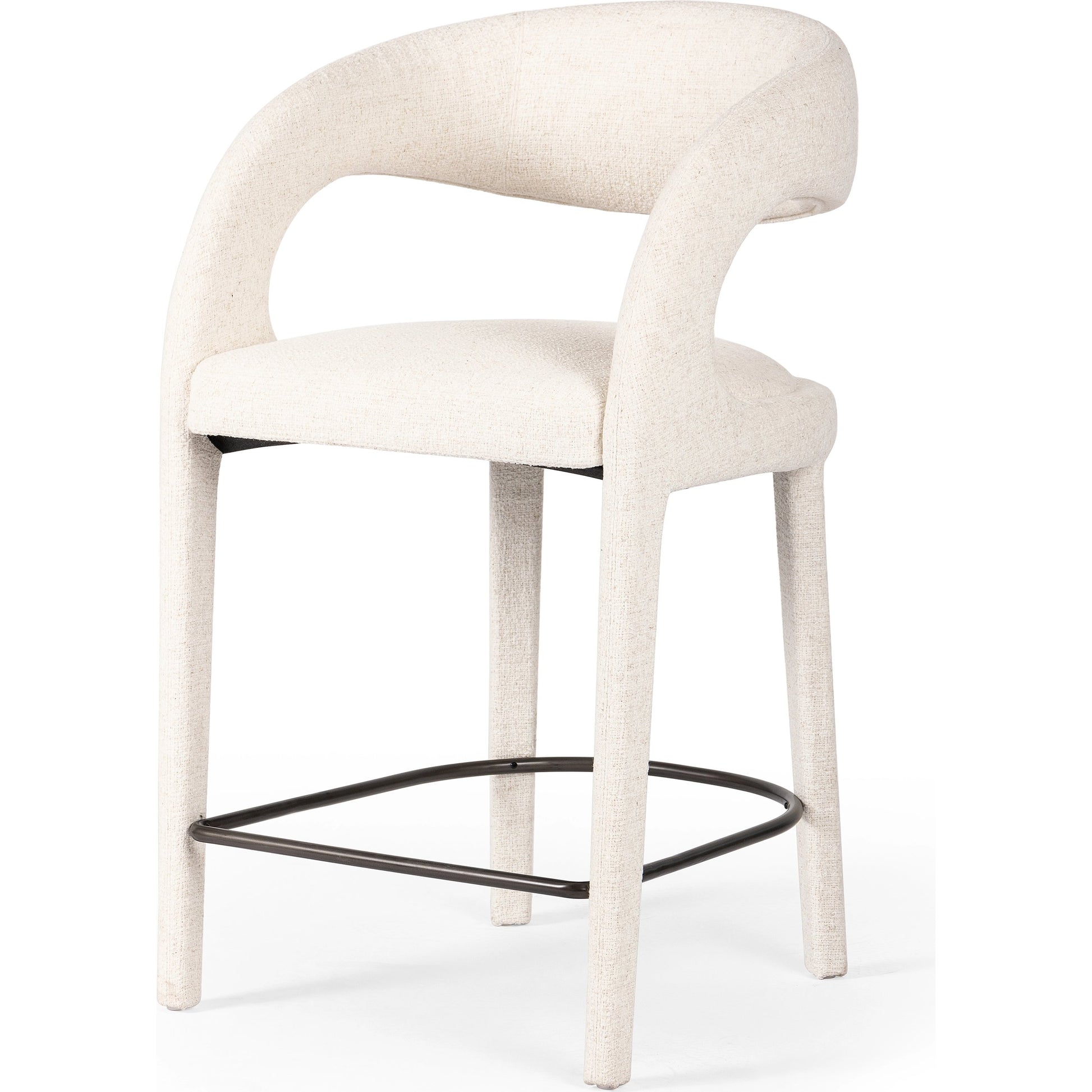 Hawkins Counter Stool by Four Hands in gunmetal. Made from unique in a modern style.