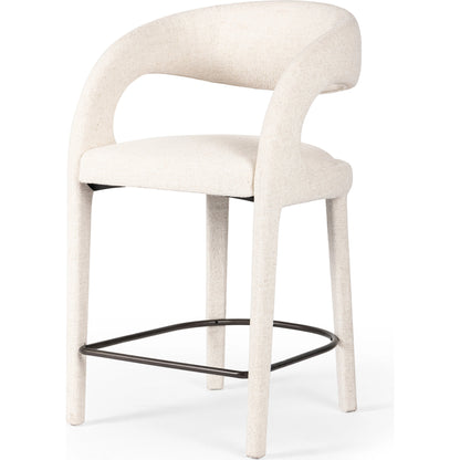 Hawkins Counter Stool by Four Hands in gunmetal. Made from unique in a modern style.