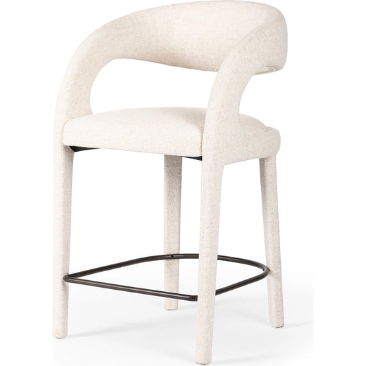 Hawkins Counter Stool by Four Hands in gunmetal. Made from unique in a modern style.