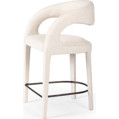 Hawkins Counter Stool by Four Hands in gunmetal. Made from unique in a modern style.