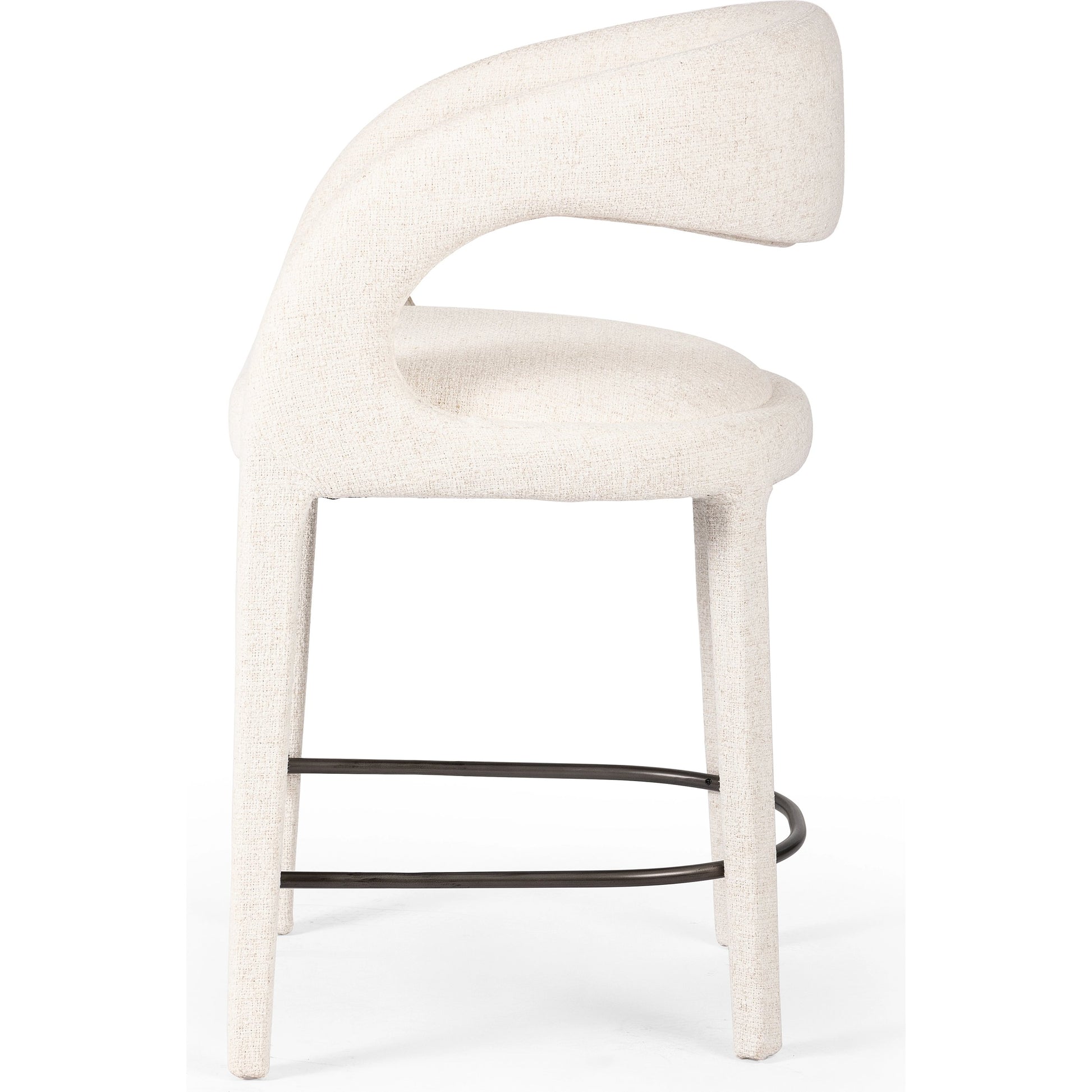 Hawkins Counter Stool by Four Hands in gunmetal. Made from unique in a modern style.