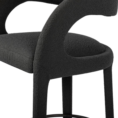 Hawkins Bar Stool by Four Hands in gunmetal. Made from unique in a coastal style.