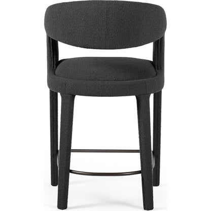 Hawkins Counter Stool by Four Hands in gunmetal. Made from unique in a modern style.