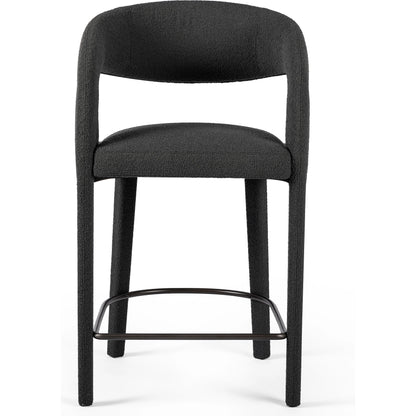 Hawkins Counter Stool by Four Hands in gunmetal. Made from unique in a modern style.