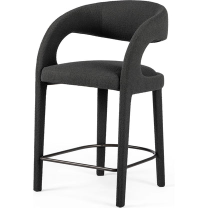Hawkins Counter Stool by Four Hands in gunmetal. Made from unique in a modern style.