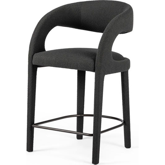 Hawkins Counter Stool by Four Hands in gunmetal. Made from unique in a modern style.
