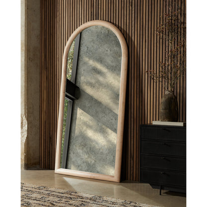 Gulliver Floor Mirror by Four Hands. Made from solid acacia, mirror in a transitional style.