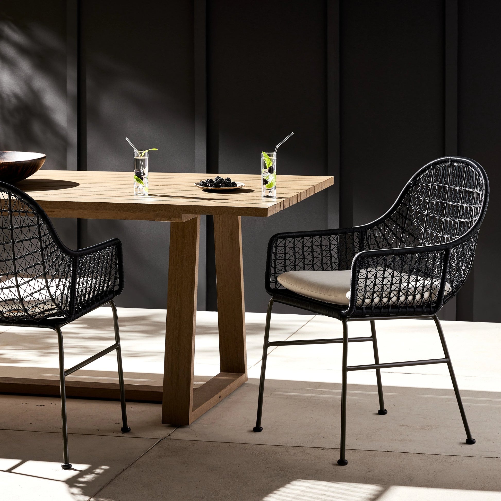 Bandera Outdoor Woven Dining Chair by Four Hands. Made from unique in a eclectic & global style.