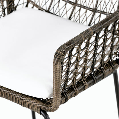 Bandera Counter Stool by Four Hands in vintage white and gray bronze. Made from unique in a coastal style.