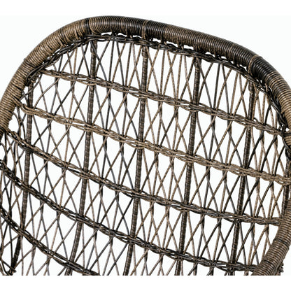 Bandera Counter Stool by Four Hands in vintage white and gray bronze. Made from unique in a coastal style.