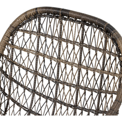 Bandera Counter Stool by Four Hands in vintage white and gray bronze. Made from unique in a coastal style.