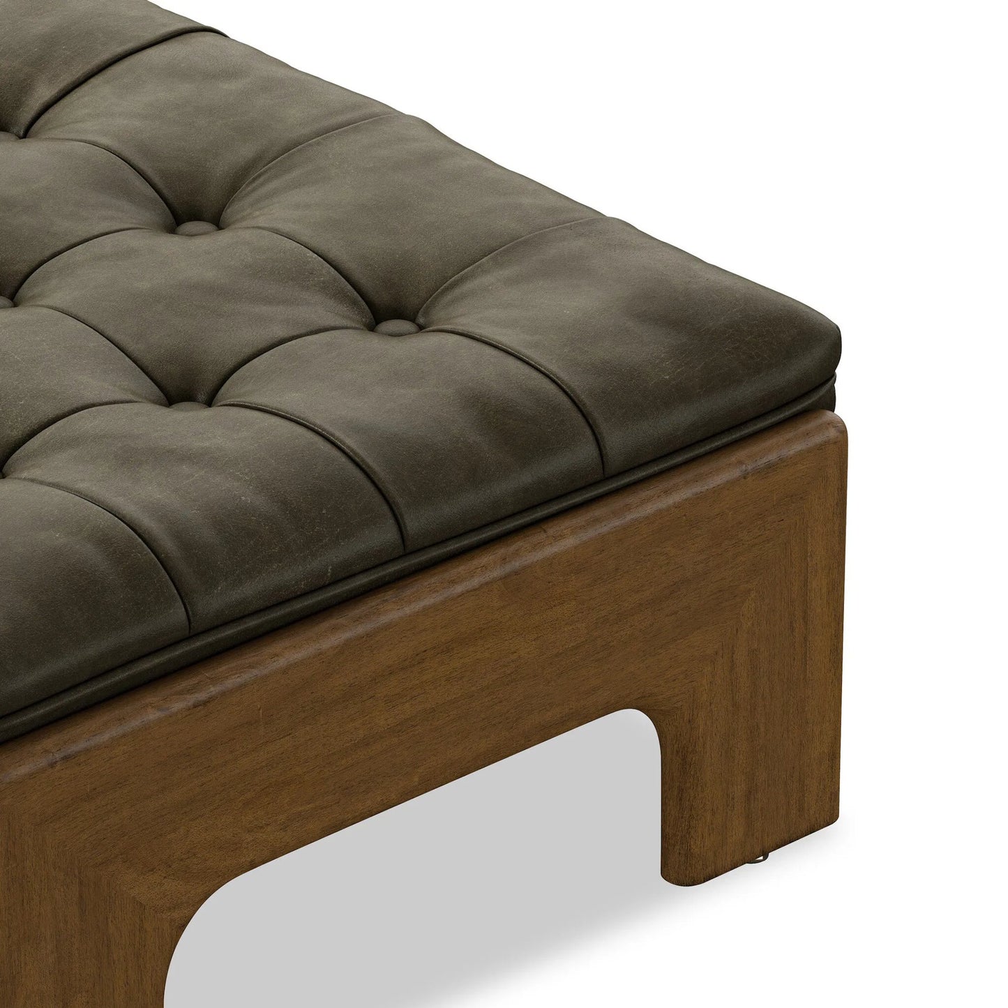 049 SI-2531627 | Closeup | Halston Ottoman by Four Hands. Made from unique in a modern style.