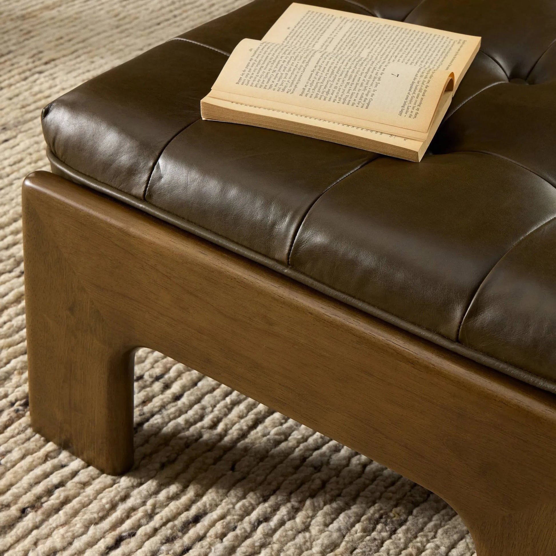 Halston Ottoman by Four Hands. Made from unique in a modern style.