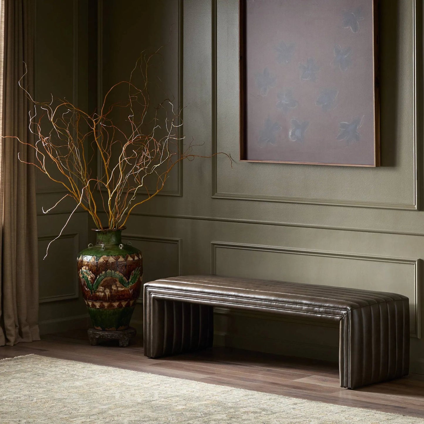 085 SI-1799349 | Lifestyle | Augustine Bench by Four Hands. Made from unique in a modern style.